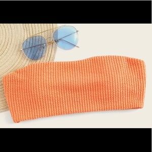 Bandeau swim suit top